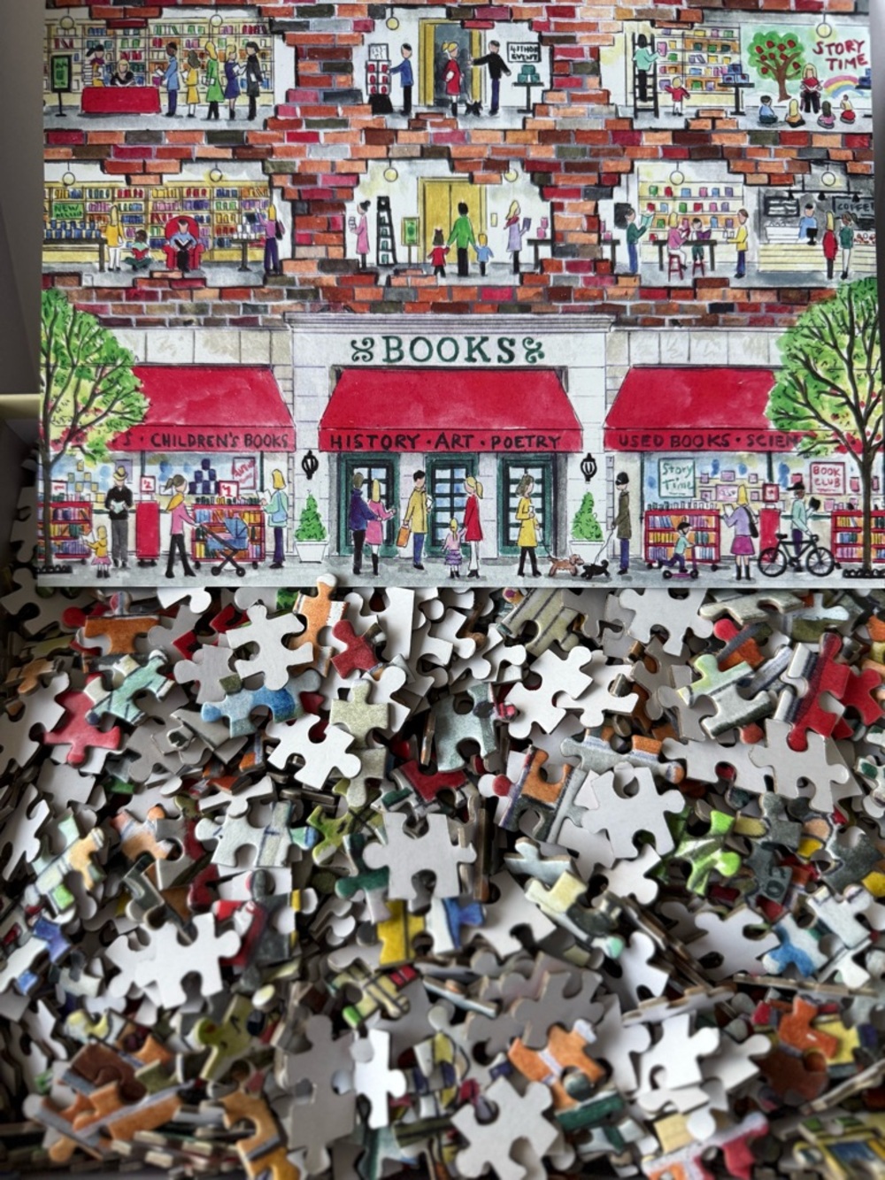 Galison Bookshop 1000-Piece Puzzle - Picture 2 of 2